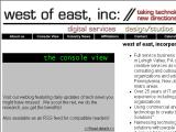 screenshot of website