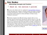screenshot of website