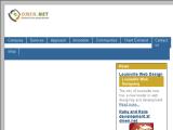 screenshot of website